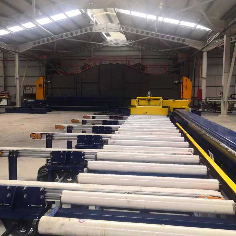 Aluminum Profile Handling Table ສໍາລັບ Aluminum Extrusion Production Line ອຸປະກອນ